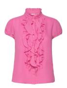 Ellisz Ss Shirt Tops Blouses Short-sleeved Pink Saint Tropez