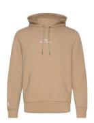 Polo Ralph Lauren Logo Double-Knit Hoodie Beige