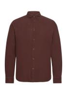 Vincent Corduroy Shirt Gots Tops Shirts Casual Burgundy By Garment Mak...