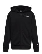 Hooded Full Zip Sweatshirt Sport Sweat-shirts & Hoodies Hoodies Black ...
