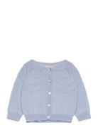 Tilja B Tops Knitwear Cardigans Blue MarMar Copenhagen