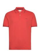 Tipping Ss Pique Rugger Tops Polos Short-sleeved Orange GANT