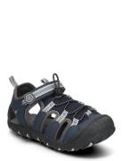 Color Kids Sandals Trekking W. Toe Cap Marinblå