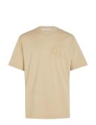 Calvin Klein Jeans Ck Applique Tee Beige