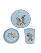 Milas Pla Dinner Set 3-Pack Home Meal Time Dinner Sets Blue Nuuroo