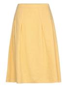 Skirt Knälång Kjol Yellow United Colors Of Benetton