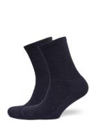 Merino Casual 2-Pack Lingerie Socks Regular Socks Navy Alpacasocks&Co