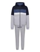 Cardigan+Trousers Sets Sweatsuits Grey BOSS