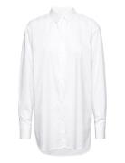 Adinapw Sh Tops Shirts Long-sleeved White Part Two