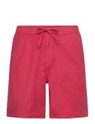 Morris Fenix Linen Shorts Röd