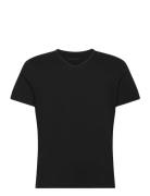 Sloggi Men Go Shirt V-Neck Regular Tops T-shirts Short-sleeved Black S...