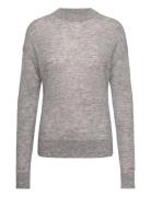 Calvin Klein Lw Alpaca C-Nk Sweater Grå