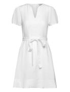 Zenya Linen Dress Kort Klänning White Ella&il