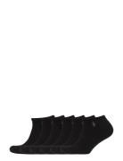 Cushi D Low-Cut-Sock 6-Pack Ankelstrumpor Korta Strumpor Black Polo Ra...