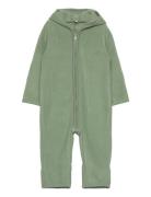 Pram Suit Ears Cot. Fleece Outerwear Fleece Outerwear Fleece Suits Gre...