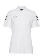 Hmlgo Cotton Polo Woman Sport T-shirts & Tops Polos White Hummel
