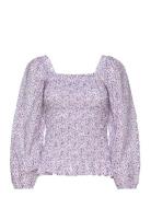 Rikka Ls Blouse Tops Blouses Long-sleeved Purple A-View