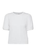 Objjamie S/S Top Tops Blouses Short-sleeved White Object