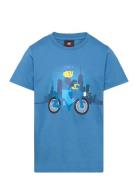 Lwtano 210 - T-Shirt S/S Tops T-shirts Short-sleeved Blue LEGO Kidswea...