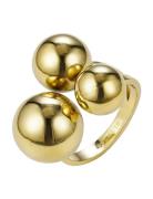 Brea Large Ring Ring Smycken Gold Bud To Rose