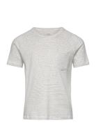 Copenhagen Colors Striped T-Shirt With Pocket Grå