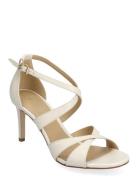 Kinsley Sandal Sandal Med Klack Cream Michael Kors