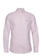 Slim Oxford Shirt Tops Shirts Casual Pink GANT