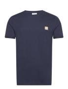 Piece 2.0 T-Shirt Tops T-shirts Short-sleeved Navy Les Deux