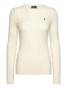 Polo Ralph Lauren Cable-Knit Wool-Cashmere Sweater Kräm