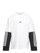 J Jam 2In1 Ls Tops T-shirts Long-sleeved T-shirts White Adidas Sportsw...