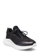 Eva Runner Low Sock Kt In Mtr Låga Sneakers Black Calvin Klein