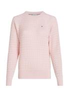 Co Cable C-Nk Sweater Tops Knitwear Jumpers Pink Tommy Hilfiger