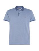 Two T Interlock Reg Polo Tops Polos Short-sleeved Blue Tommy Hilfiger