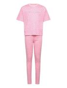 Warped Juicy Ss Tee And Legging Lounge Set Pyjamas Set Pink Juicy Cout...