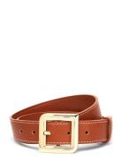 Mango Square Buckle Belt Brun