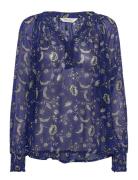 Kettapw Bl Tops Blouses Long-sleeved Navy Part Two