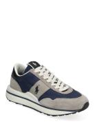 Train 89 Leather & Canvas Sneaker Låga Sneakers Navy Polo Ralph Lauren