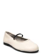 Ava Ballerinaskor Ballerinas Cream Pavement