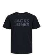 Jack & J S Jjecorp Logo Tee Ss O-Neck Noos Jnr Svart