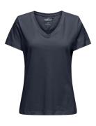 Onpmoon Life Vn Ss Jrs Tee Tops T-shirts & Tops Short-sleeved Navy Onl...
