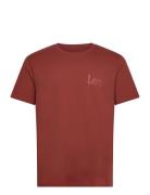 Lee Jeans Medium Wobbly Lee Tee Burgundy