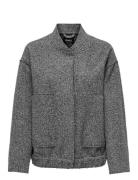 Onlgaia Boucle Bomber Cc Otw Bomberjacka Grey ONLY