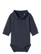 Nbmholger Ls Polo Body Noos Bodies Long-sleeved Blue Name It