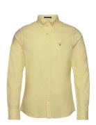 Slim Oxford Shirt Bd Tops Shirts Casual Yellow GANT