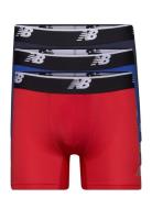 Mens Mesh 5 Inch Boxer Brief No Fly 3 Pack Boxerkalsonger Red New Bala...