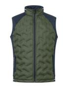 Abacus Mens Grove Hybrid Vest Khaki Green