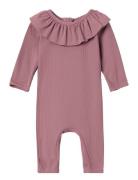 Lil'Atelier Nbffarlo Ls Uv Long Swimsuit Lil Rosa