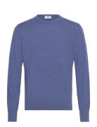 Merino Sweater Designers Knitwear Round Necks Blue Filippa K