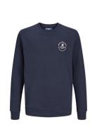 Jack & J S Jjeswift Sweat Crew Neck Mni Marinblå