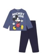 Pyjama Pyjamas Set Navy Mickey Mouse